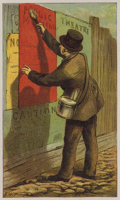 Plakatkleber von H.W. (after) Petherick