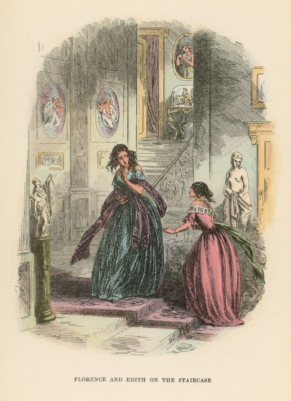 Illustration für Dombey und Sohn von Hablot Knight Browne