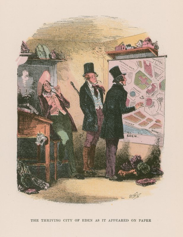 Illustration für Martin Chuzzlewit von Hablot Knight Browne