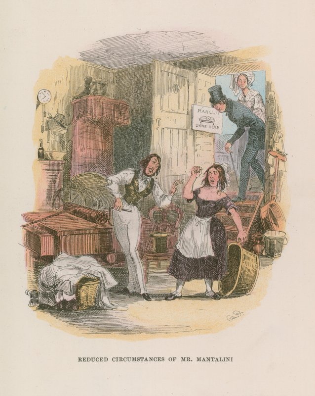 Illustration für Nicholas Nickleby von Hablot Knight Browne