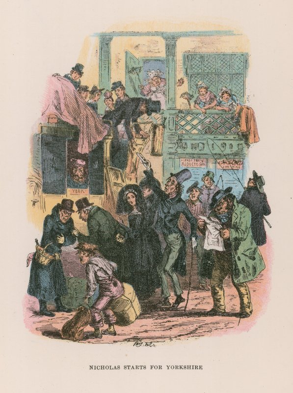 Illustration für Nicholas Nickleby von Hablot Knight Browne