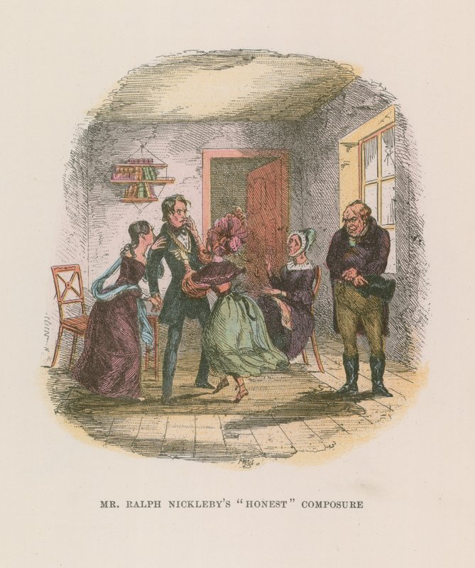 Illustration für Nicholas Nickleby von Hablot Knight Browne
