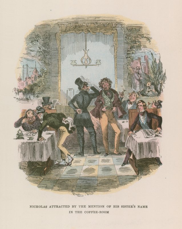 Illustration für Nicholas Nickleby von Hablot Knight Browne
