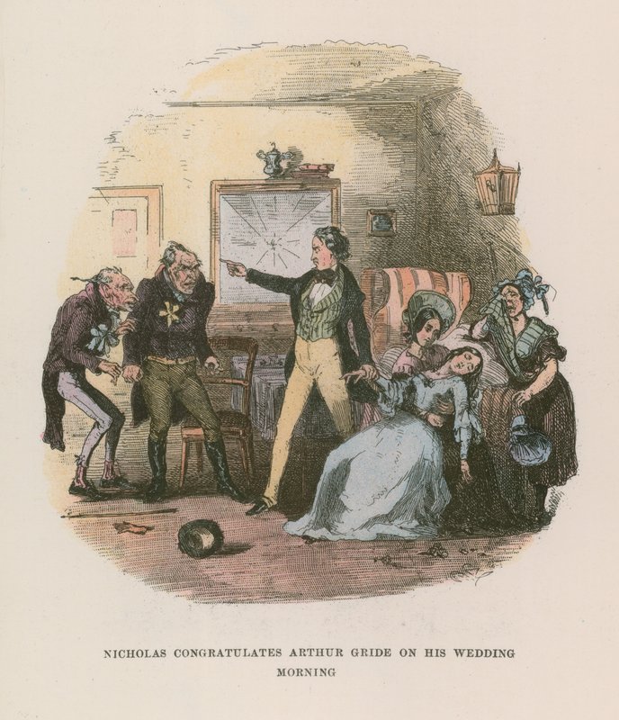 Illustration für Nicholas Nickleby von Hablot Knight Browne