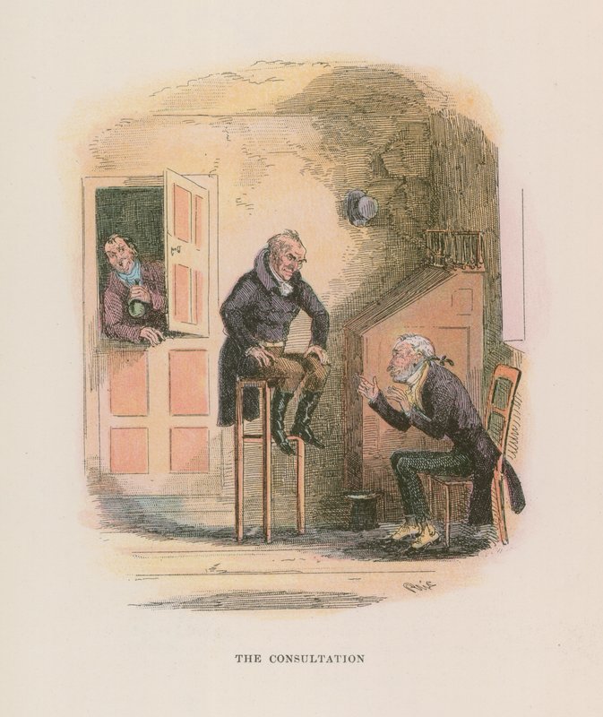 Illustration für Nicholas Nickleby von Hablot Knight Browne