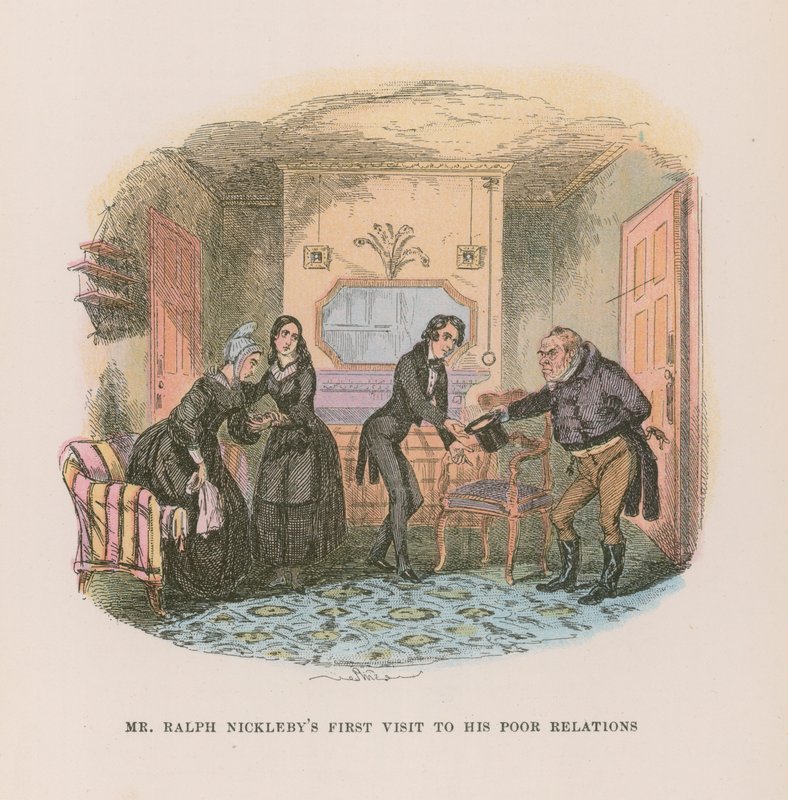 Illustration für Nicholas Nickleby von Hablot Knight Browne