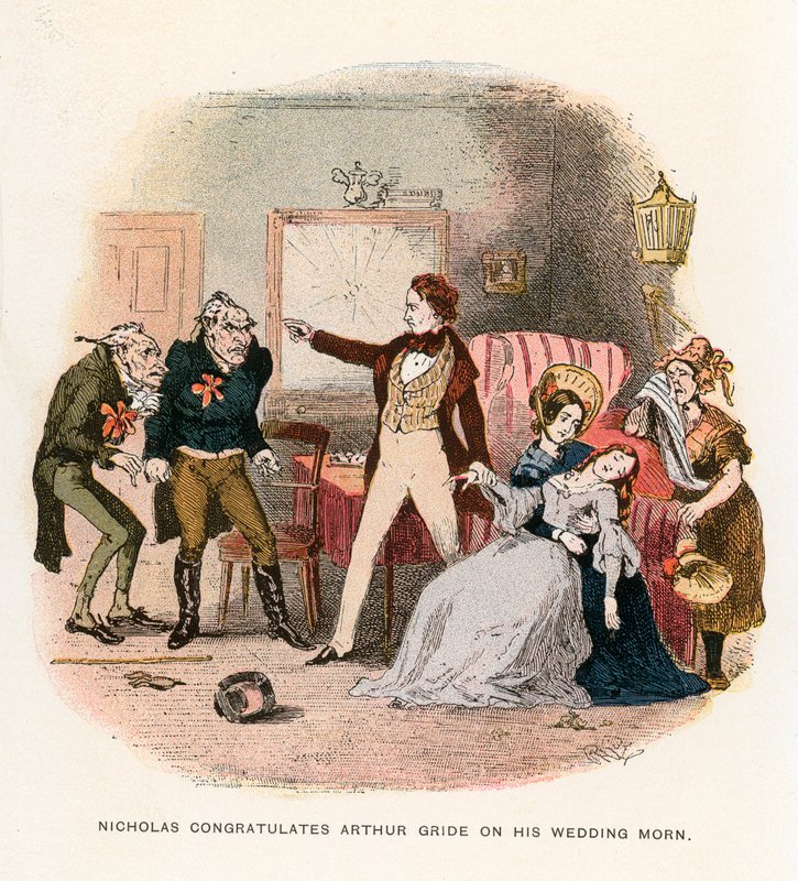 Illustration für Nicholas Nickleby von Hablot Knight Browne
