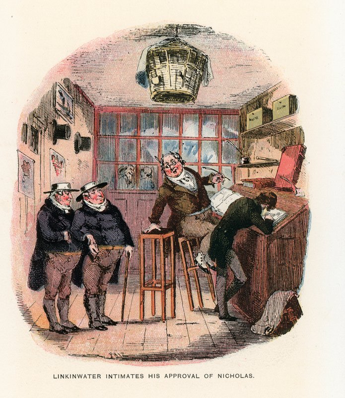Illustration für Nicholas Nickleby von Hablot Knight Browne