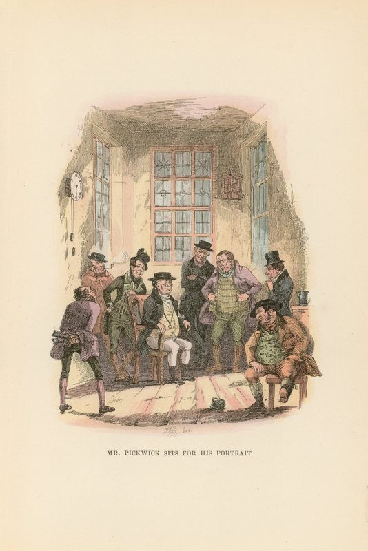 Illustration für Pickwick Papers von Hablot Knight Browne