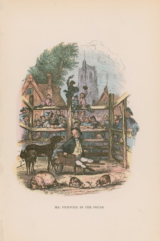 Illustration für Pickwick Papers von Hablot Knight Browne