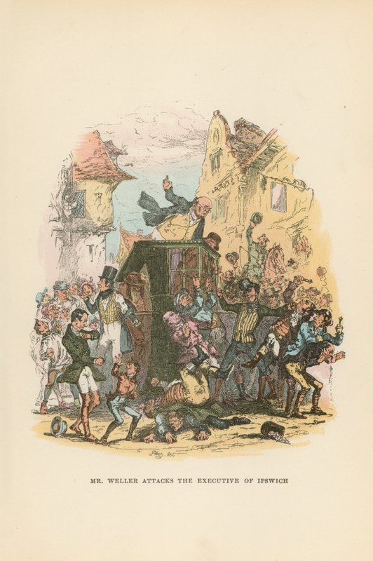 Illustration für Pickwick Papers von Hablot Knight Browne