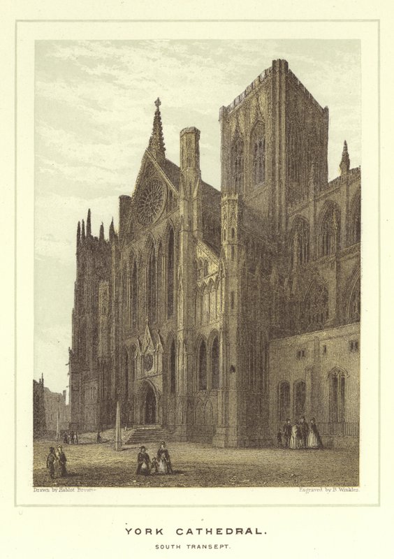York Cathedral, Südquerhaus von Hablot Knight Browne