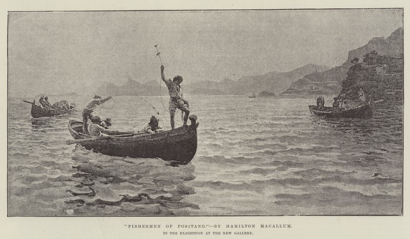 Fischer von Positano, in der Ausstellung in der New Gallery von Hamilton Macallum