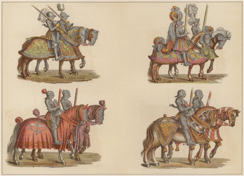 Ritter zu Pferd von Hans (after) Burgkmair
