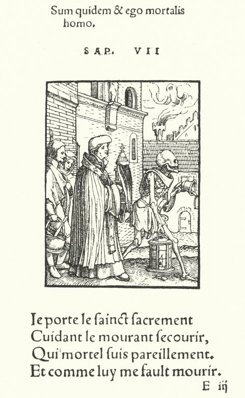 Der Priester (Gravur) von Hans (after) Holbein the Younger
