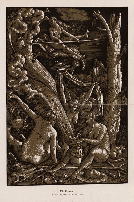 Die Hexensabbat von Hans Baldung Grien
