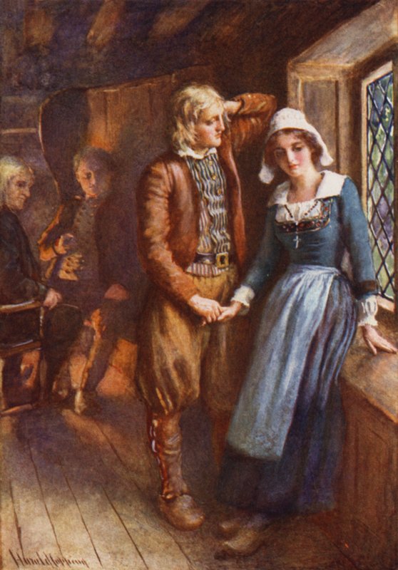 Gabriel und Evangeline von Harold Copping