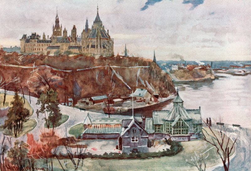 Parlamentsgebäude, Ottawa von Harold Copping