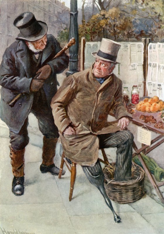 Mr. Boffin und Silas Wegg von Harold Copping