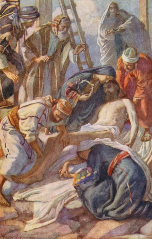 Neues Testament: Am Kreuz von Harold Copping