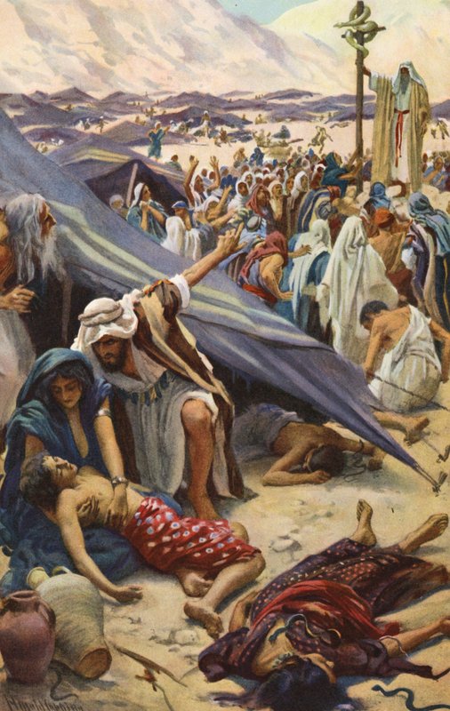 Die eherne Schlange von Harold Copping