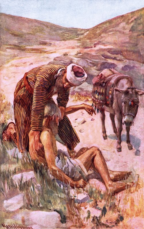 Der barmherzige Samariter von Harold Copping