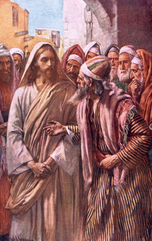 Die Frage der Sadduzäer von Harold Copping