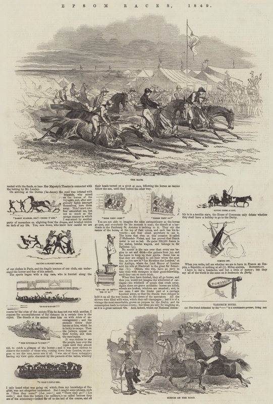 Epsom-Rennen, 1849 von Harrison William Weir