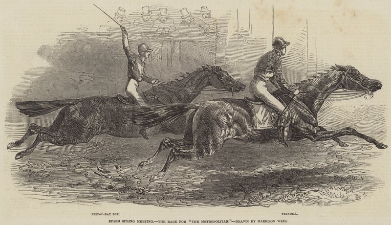 Epsom Frühjahrsmeeting, das Rennen um The Metropolitan von Harrison William Weir