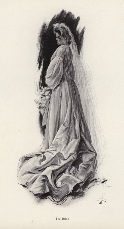 Porträt einer Braut von Harrison Fisher