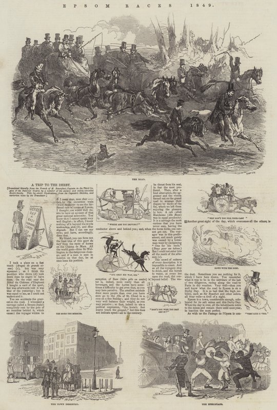 Epsom-Rennen, 1849 von Harrison William Weir