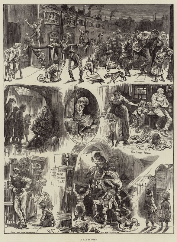 Ein Tag in der Stadt von Harry Furniss