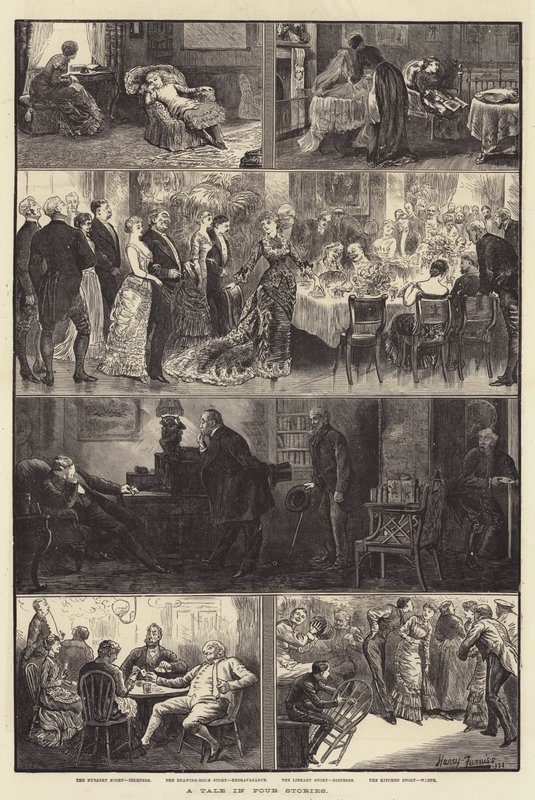 Eine Geschichte in vier Geschichten von Harry Furniss