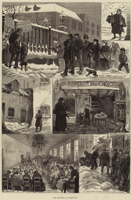 Die Not in Sheffield von Harry Furniss