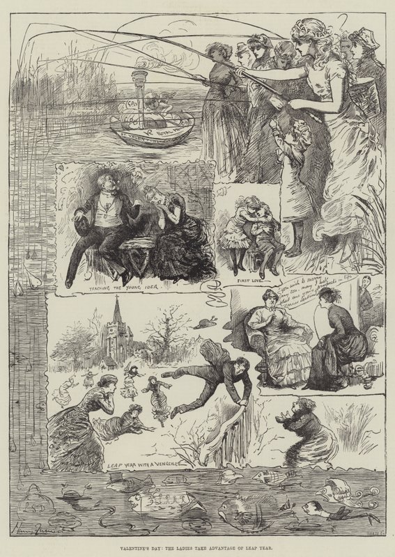 Valentinstag, die Damen nutzen das Schaltjahr von Harry Furniss
