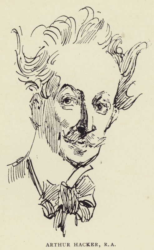 Arthur Hacker, RA von Harry Furniss