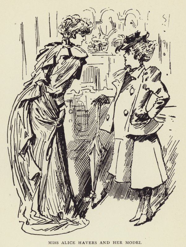 Miss Alice Havers und ihr Modell von Harry Furniss