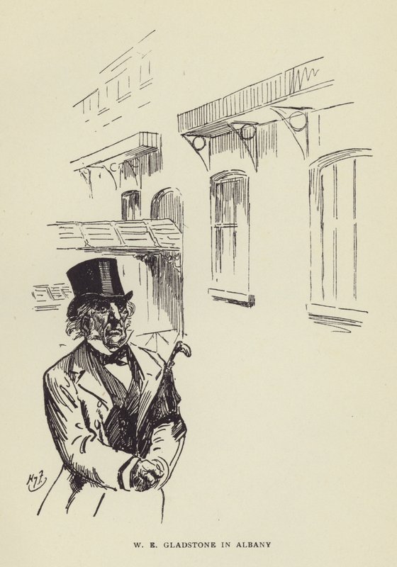 W. E. Gladstone in Albany von Harry Furniss