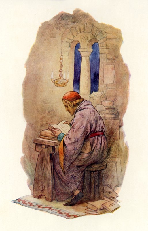 Merlin liest von Harry George Theaker