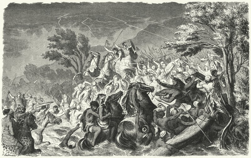 Schlacht am Crimissus, 339 v. Chr. von Heinrich Leutemann