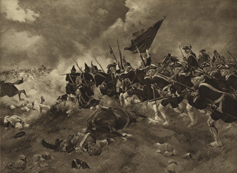 Schlacht bei Dettingen, 1743 von Henri Louis Dupray