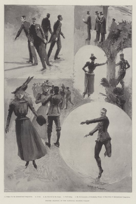 Eiskunstlauf im National Skating Palace von Henry Charles Seppings Wright
