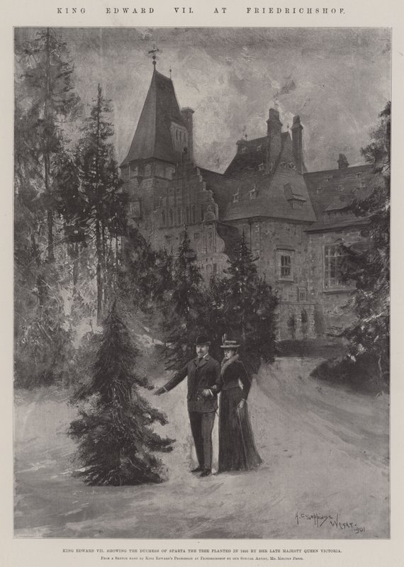 König Edward VII. in Friedrichshof von Henry Charles Seppings Wright