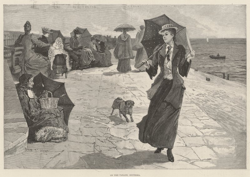 Auf der Parade, Southsea von Henry Charles Seppings Wright
