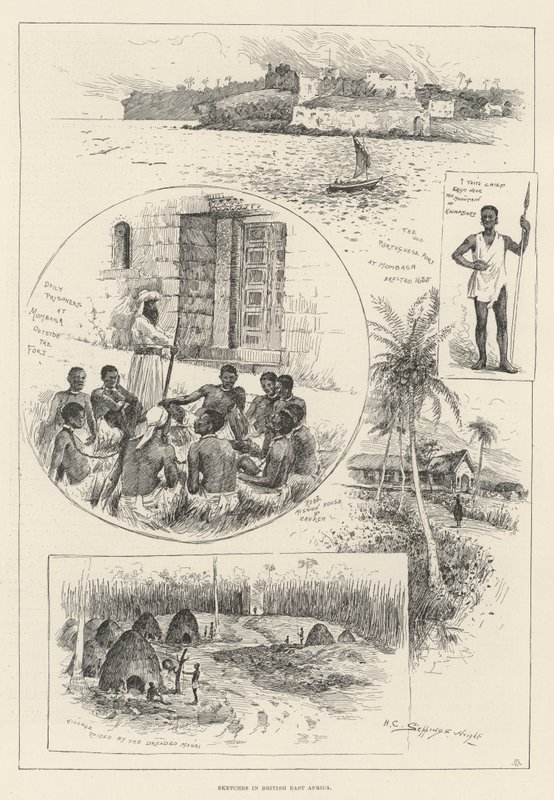 Skizzen in Britisch-Ostafrika von Henry Charles Seppings Wright