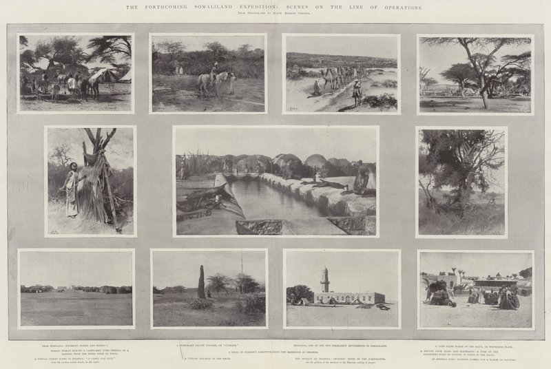 Die bevorstehende Somaliland-Expedition, Szenen auf der Operationslinie von Henry Charles Seppings Wright