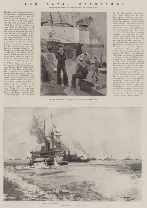 Die Marine-Manöver von Henry Charles Seppings Wright