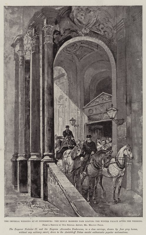 Die Hochzeit von Nikolaus II., Zar von Russland von Henry Charles Seppings Wright