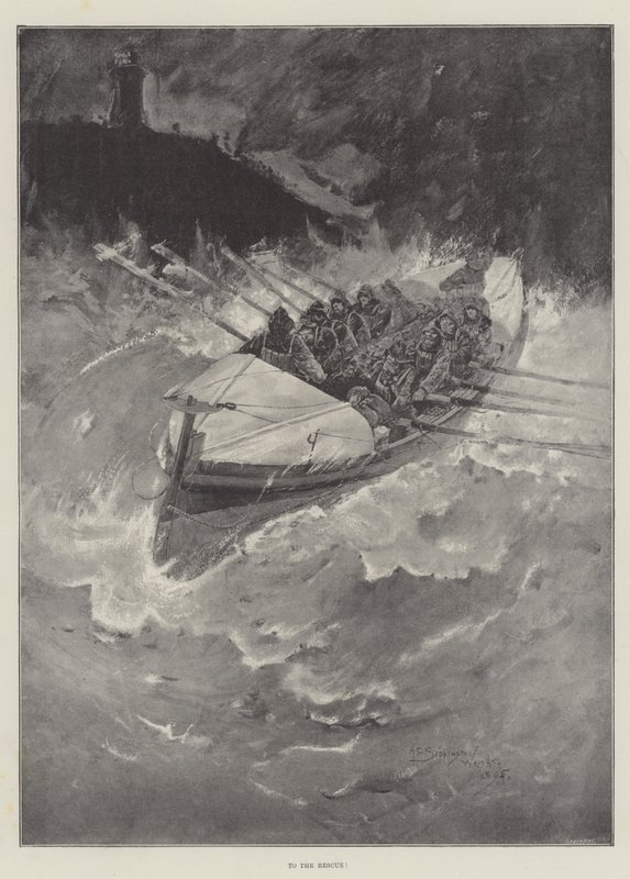 Zur Rettung! von Henry Charles Seppings Wright
