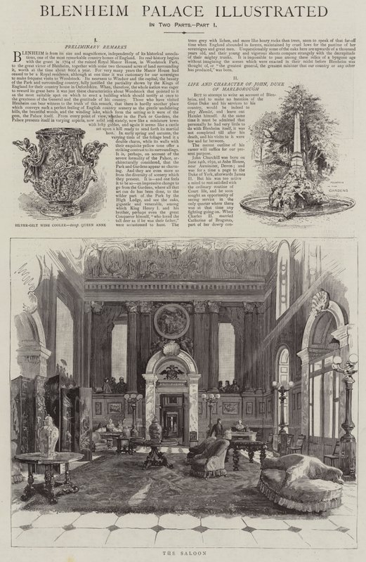 Blenheim Palace illustriert von Henry Edward Tidmarsh